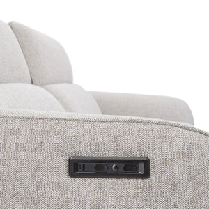 Ostend Upholstered Power Recliner Sofa with Headrest - Gray