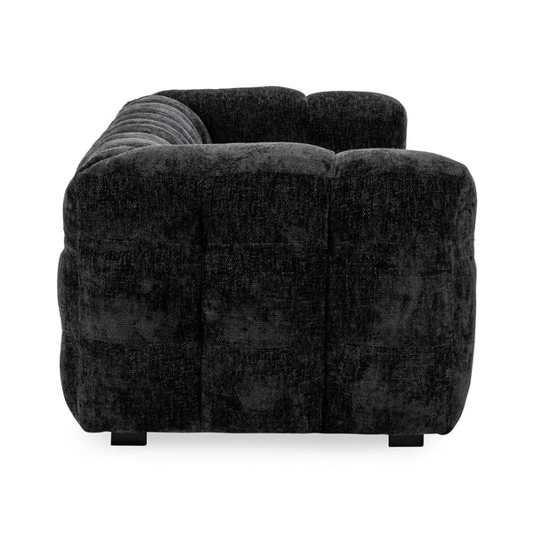 Walter Upholstered Sofa in Zinc with Tuxedo Arms