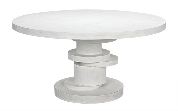 Hugo Dining Table 60",  White Wash