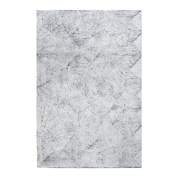 Maze HandTufted 9' X 12' Area Rug In Blue