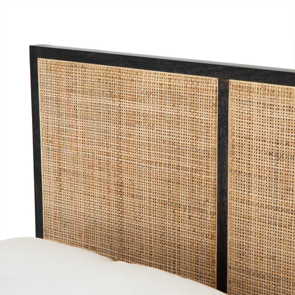 Sydney Queen Bed in Black Wash