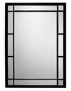 Chelsea Iron Rectangle Wall Mirror, Black