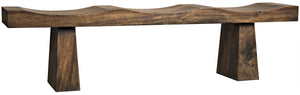 Shibumi Munggur Wood Bench with Clear Flat Coat Finish