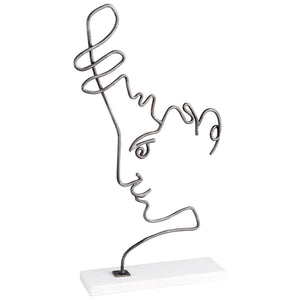 Viso Sculpture in Raw Iron