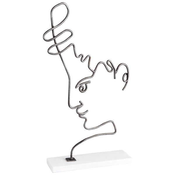 Viso Sculpture in Raw Iron