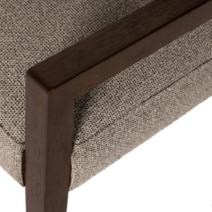Ferris Dining Armchair In Nubuck Charcoal