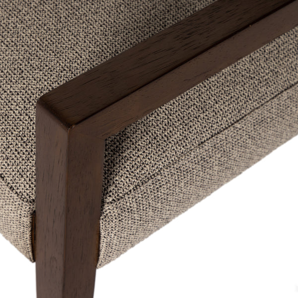 Ferris Dining Armchair In Nubuck Charcoal