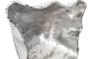 Cast Onyx Wall Bowl, Silver, Large