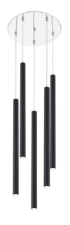 Forest 5 Light Island/Billiard in Chrome Finish