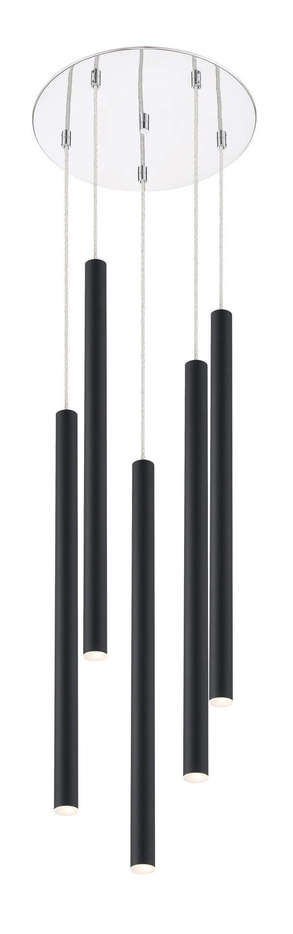 Forest 5 Light Island/Billiard in Chrome Finish