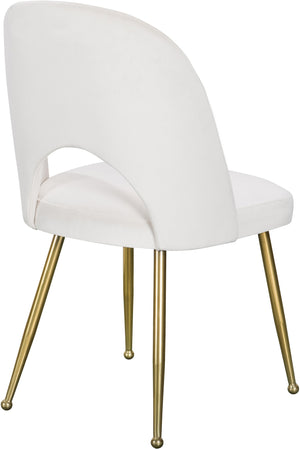 Ramon Dining Chair In Cream Velvet
