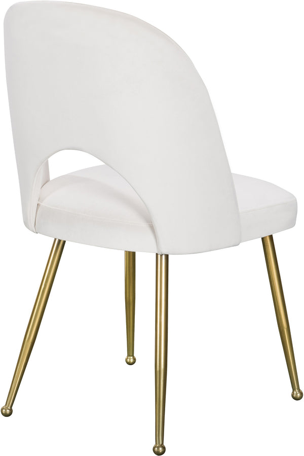 Ramon Dining Chair In Cream Velvet