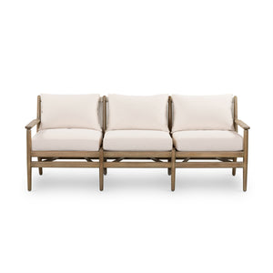 Rosen Outdoor Sofa In 73" In Natural Eucalyptu