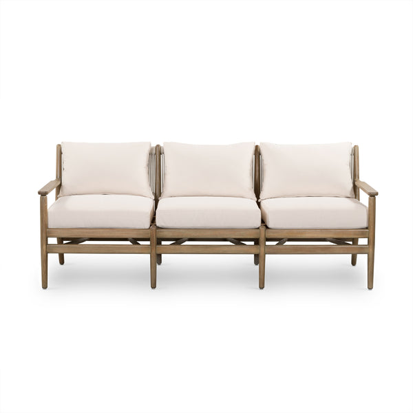 Rosen Outdoor Sofa In 73" In Natural Eucalyptu
