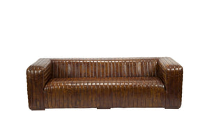 Castle Dark Brown Leather Sofa
