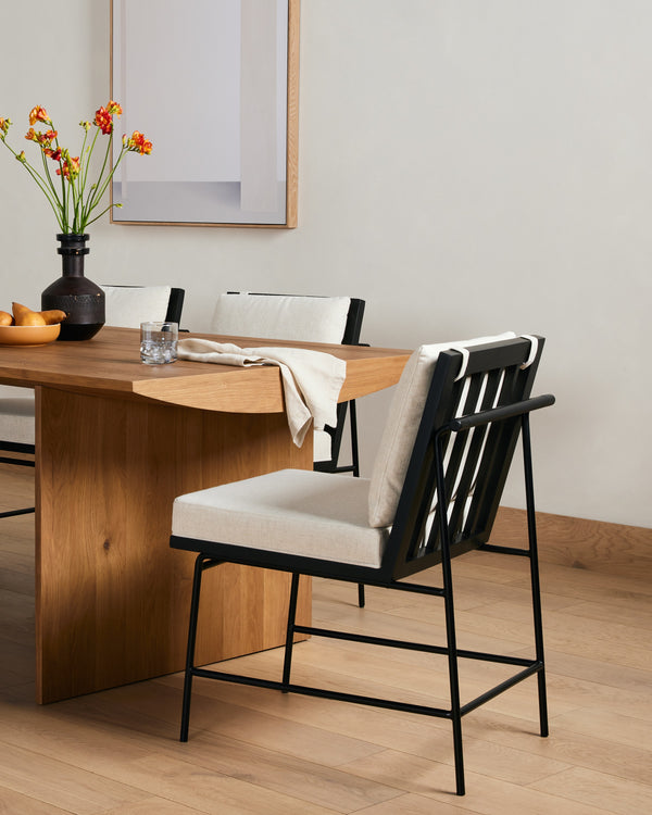 Crete Dining Chair In Savile Flax