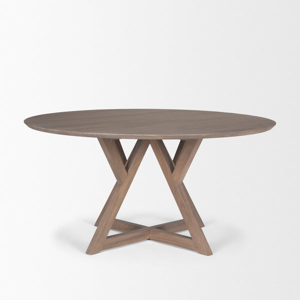 Jennings 60" Light Brown Wood Dining Table