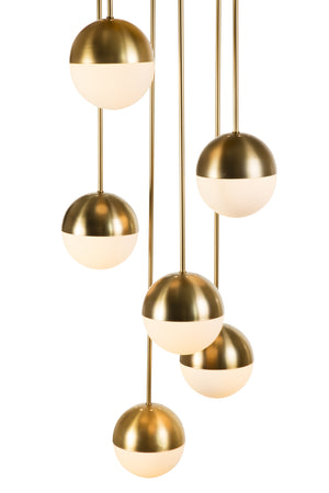 Rocio 6-Light Hanging Lamp - Brass