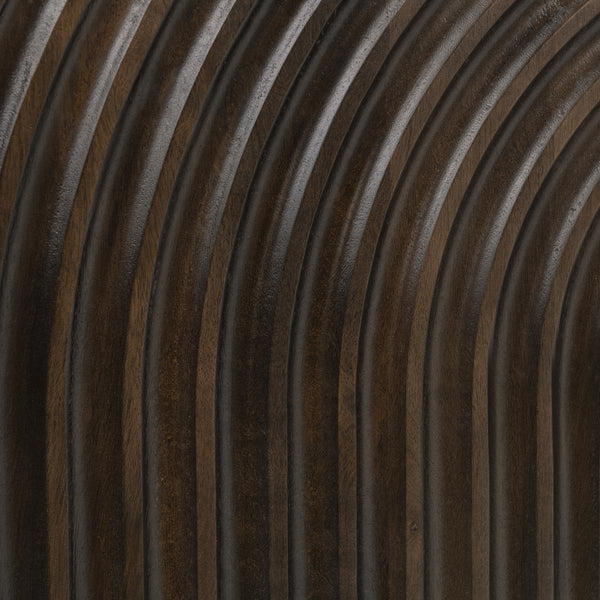 Colson Solid Wood 4Dr Cabinet - Dark Brown