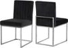 Joanna Dining Chair In Black Velvet and Chrome