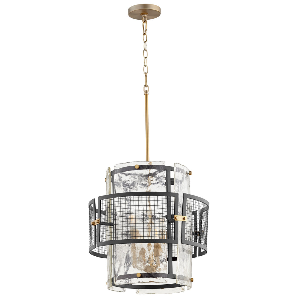 Panorama Chandelier in Noir / Aged Brass