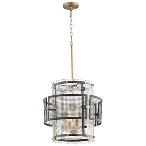 Panorama Chandelier in Noir / Aged Brass
