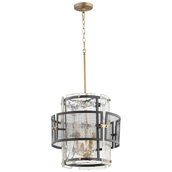 Panorama Chandelier in Noir / Aged Brass