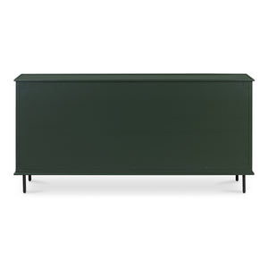 Reagan 6 Drawer Dresser in Deep Green
