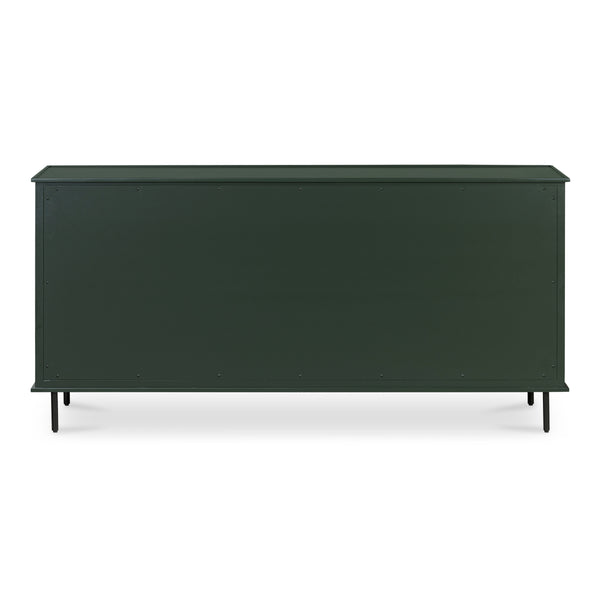 Reagan 6 Drawer Dresser in Deep Green