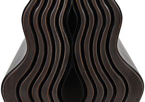 Ray Mahogany and Veneer Console in Pale with Light Brown Highlights