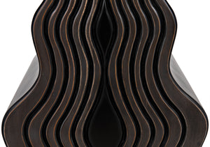 Ray Mahogany and Veneer Console in Pale with Light Brown Highlights