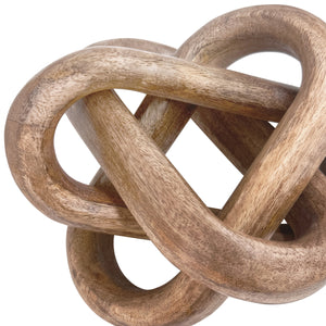 KNOT DECORATIVE OBJECT IN MANGO WOOD