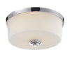 Lamina 3 Light Flush Mount in Chrome  Finish