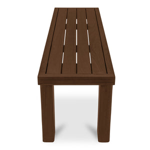 Moe's Marina Outdoor Teak Bench in Brown
