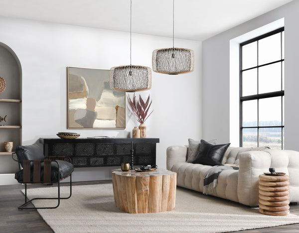 Walter Upholstered Sofa with Tufting in Beige