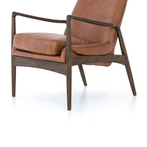 Braden Leather Chair-Brandy