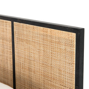 Sydney Queen Bed in Black Wash