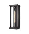 Glenwood 1 Light Outdoor Wall Sconce in Black Finish