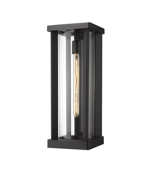 Glenwood 1 Light Outdoor Wall Sconce in Black Finish