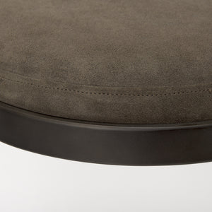 Tyson 17L x 18W x 31H Brown/Gray Suede W/ Metal Frame Bar Stool