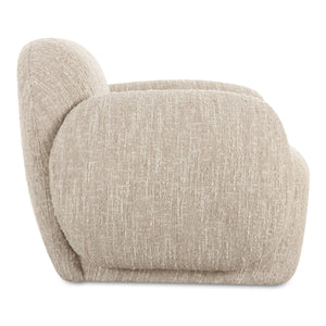 Moe's Hazel Lounge Chair Off White Boucle