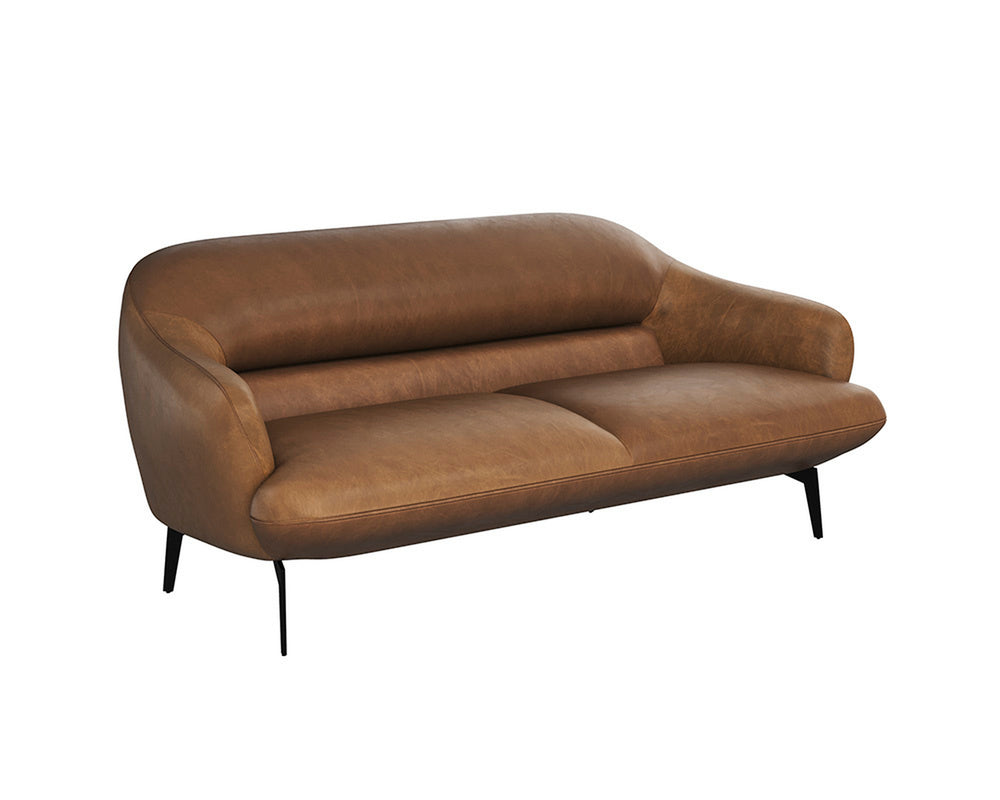 ARMANI SOFA - COGNAC LEATHER