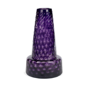 Optic Amethyst Glass Vases