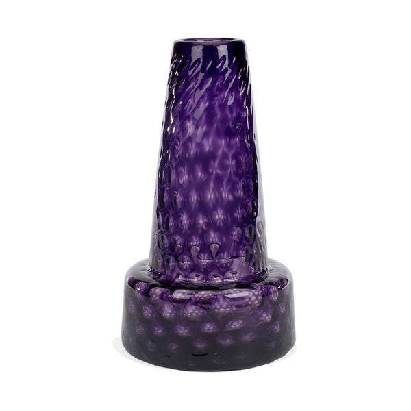 Optic Amethyst Glass Vases