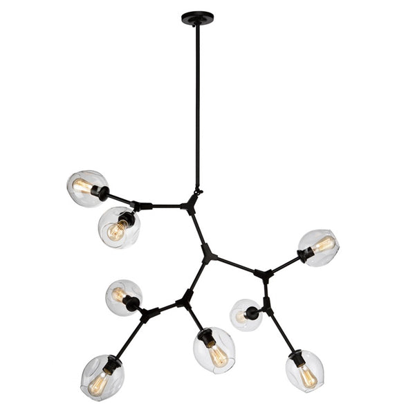 Organic JA14028BK Chandelier in Black