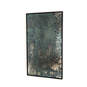 Acid Wash Floor Mirror In Iron Matte Black
