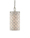Ellison Pendant In Pearl & Antique Silver Leaf