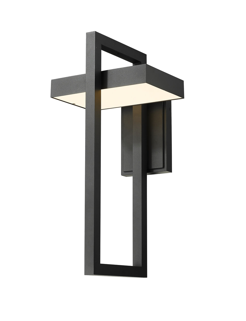 Luttrel 1 Light Outdoor Wall Sconce in Black Finish