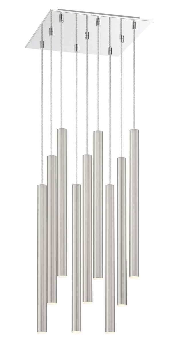 Forest 9 Light Island/Billiard in Chrome Finish