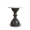 Jaipur 18" Martini Black Side Table